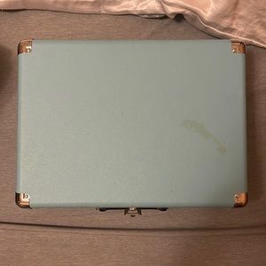 ByronStatics Record Player Portable 3 Speed 2 Stereo Speakers Teal